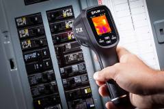 lifestyle photography of FLIR TG165 panel for FLIR