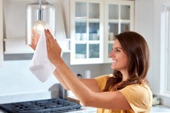 Three Main multi surface cleaner in use lifestyle photography for Three Main  in Boston, MA