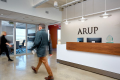 lifestyle photography  of ARUP lobby people for ARUP in Boston, MA