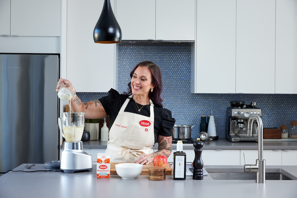 Lifestyle Photography of Chef Karen preparing a dish Lifestyle Photography of Chef Karen preparing a dish
