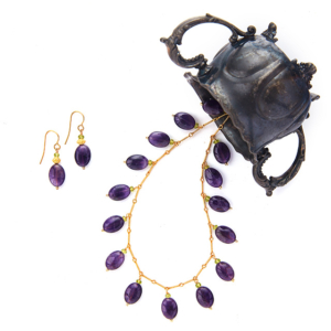 Museum Reproductions' matching necklace and earrings set for Museum Reproductions in Brookline, MA Museum Reproductions' matching necklace and earrings set for Museum Reproductions in Brookline, MA