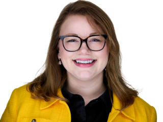 woman headshot with white background for headshot photography at Perceptive in Burlington, MA
