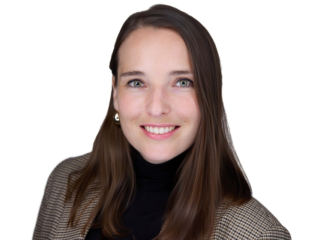 Female headshot photography with white background