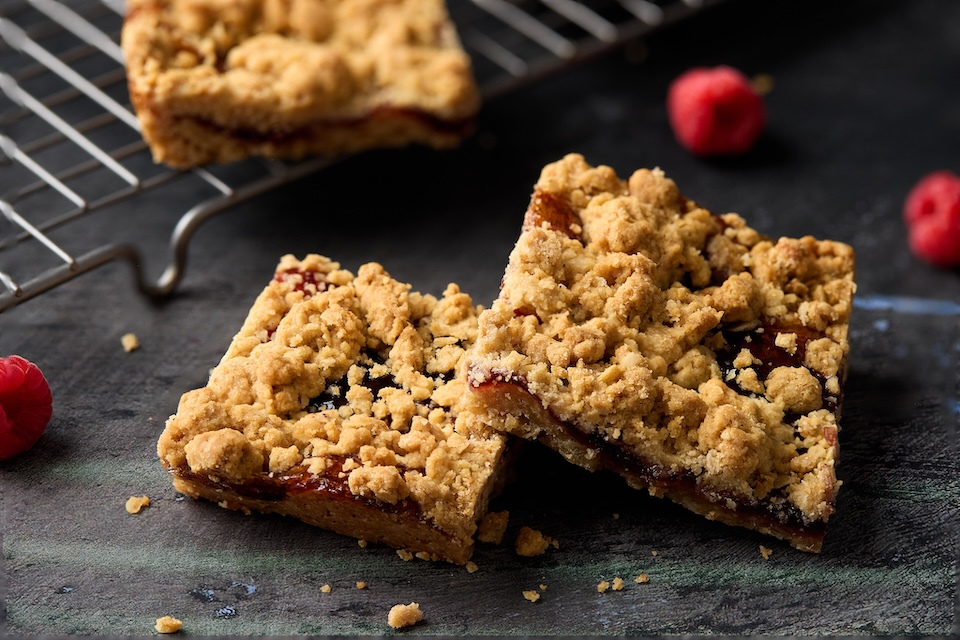 Gluten free raspberry tarts from Annies Gluten Free Bakery of Shirley, MA