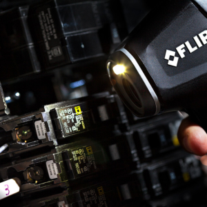 Commercial product photography of FLIR's TG54_TG56 spot thermal camera for FLIR