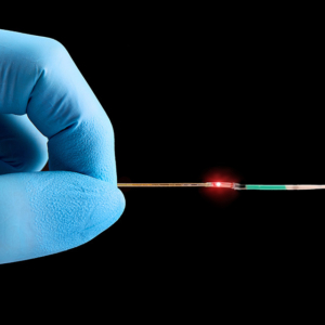 Commercial product photography of imaging catheter hand-held for Gentuity of Sudbury, MA.