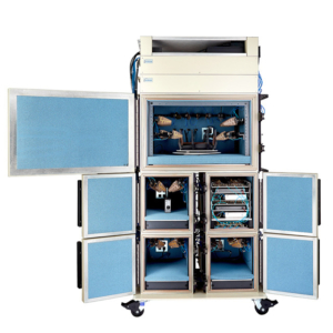 Commercial product photography of Octoscope open doors for Octoscope of Littleton, MA