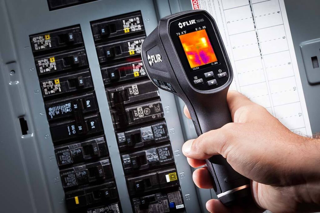 commercial lifestyle photography of FLIR TG165 panel for Teledyne-FLIR of Hudson, NH.