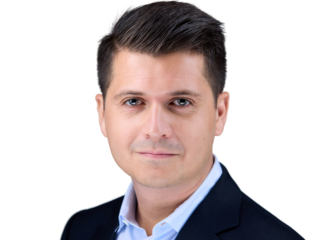 Male headshot photography with white background