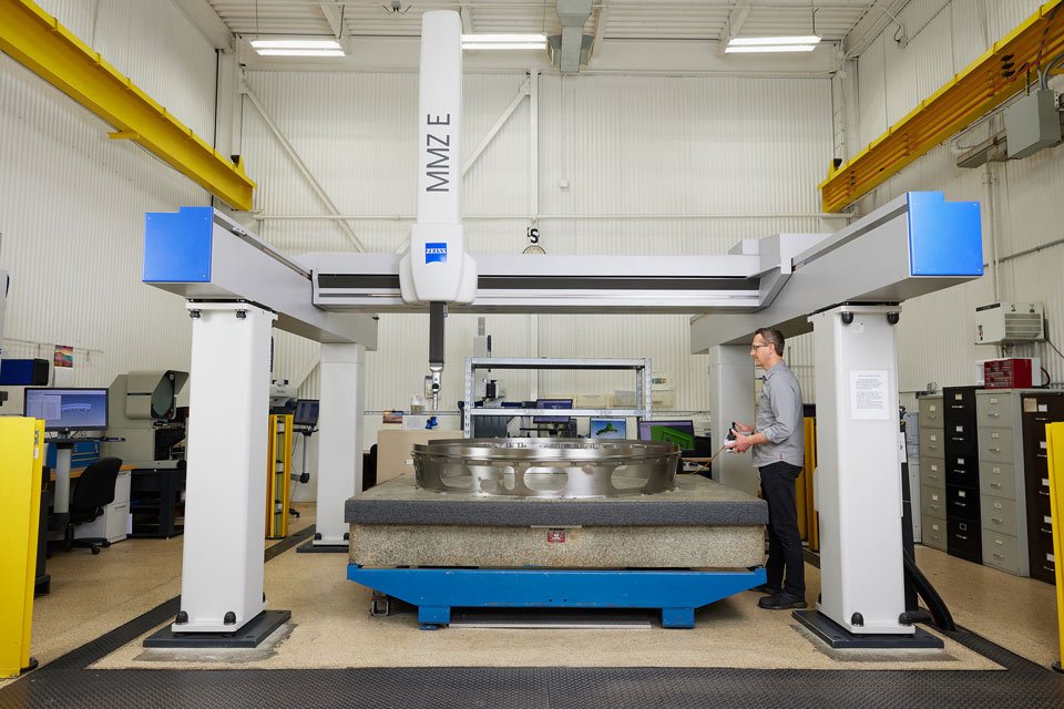 lifestyle photography wide shot of product for B and F Machines of New Britain, CT.