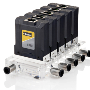 Commercial product photography of Precision Fluidics EPiC Electronic Pressure Controller for Parker Hannifin of Woburn, MA