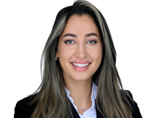 woman headshot with white background for headshot photography at Perceptive in Burlington, MA